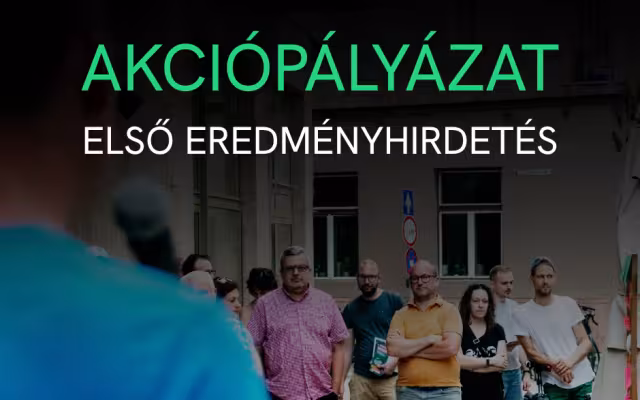 akciópályázat első eredményhirdetés