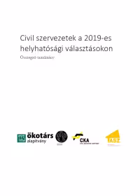 Civil szervezetek a 2019-es helyhatósági választásokon